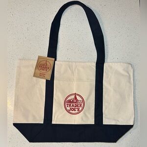 NEW! TRADER JOES reusable tote bag - unisex - large size - new with tags